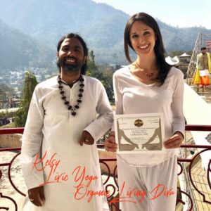 Kelsy's Yoga Certification in India