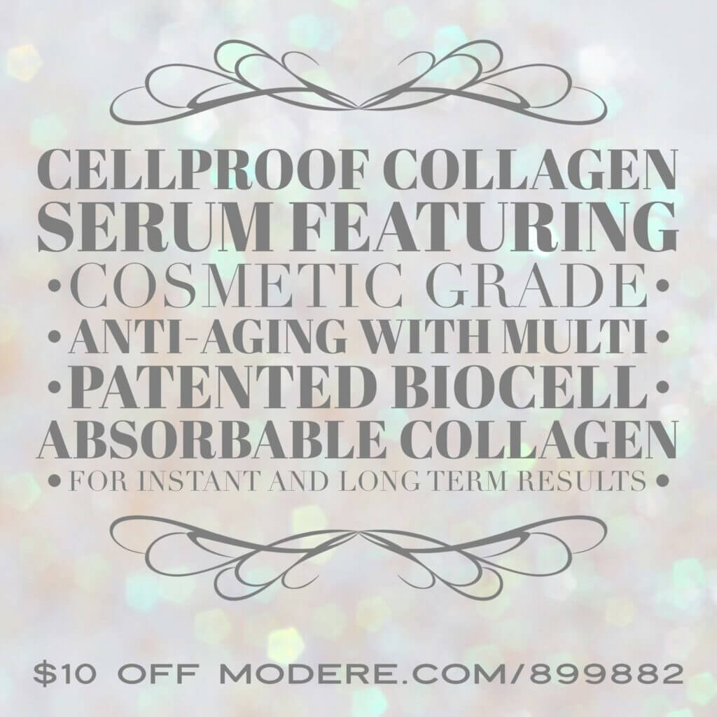 CellProof Collagen Serum featuring cosmetic grade multi-patented Biocell highly absorbable collagen